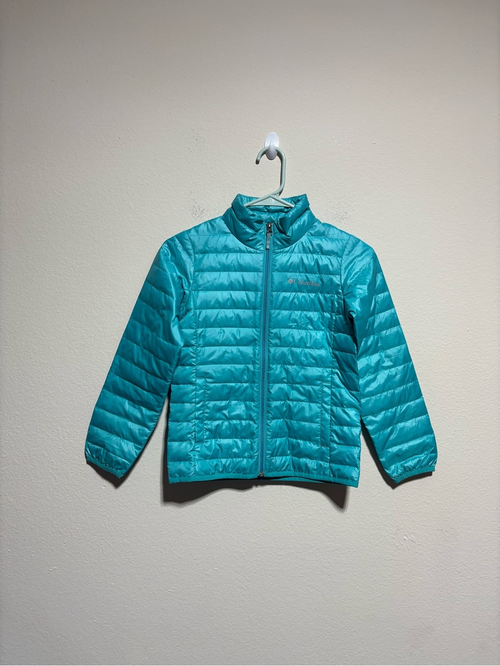 Columbia Teal Quilted Packable Jacket